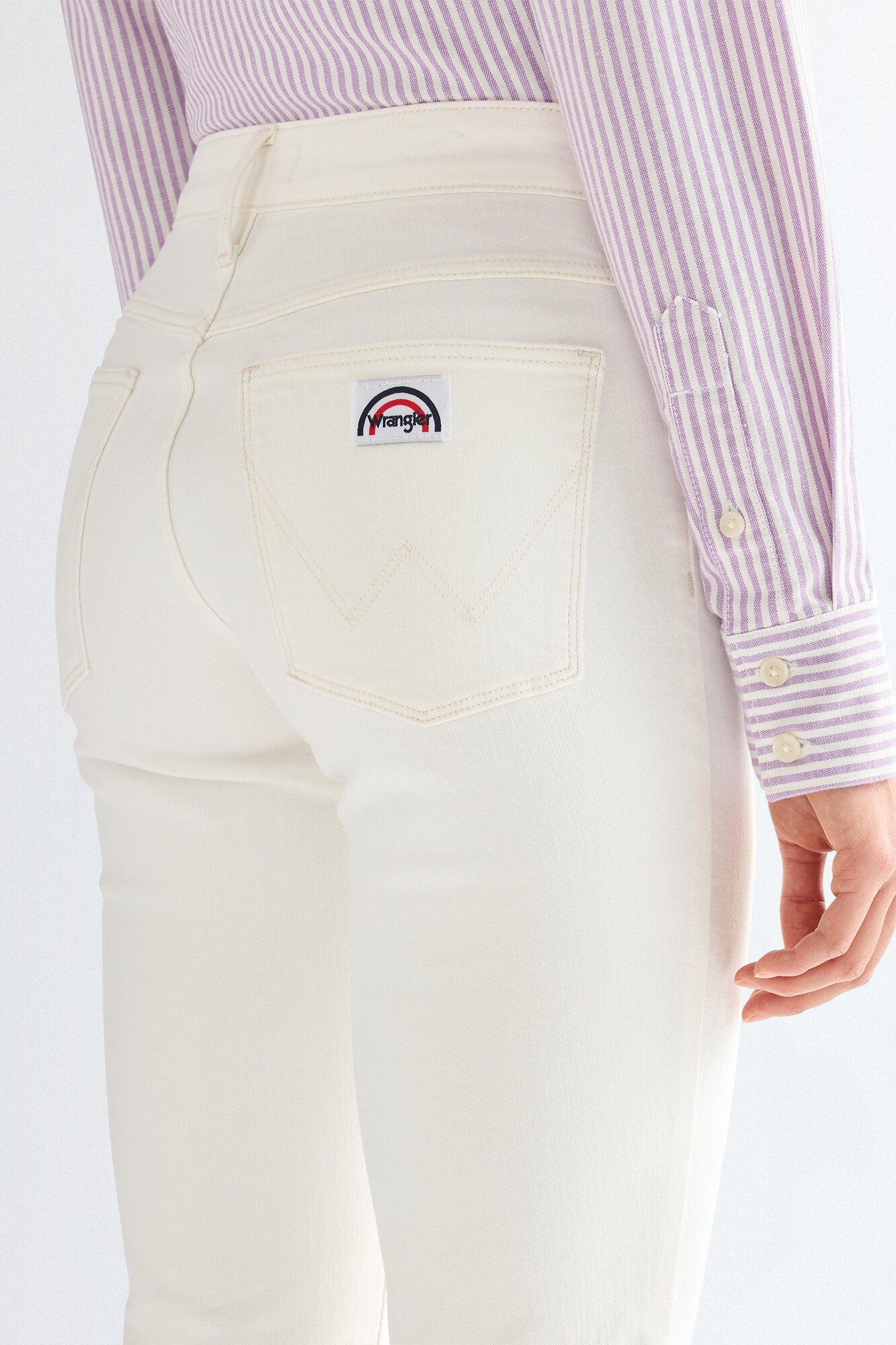 Flare jeans - Worn White